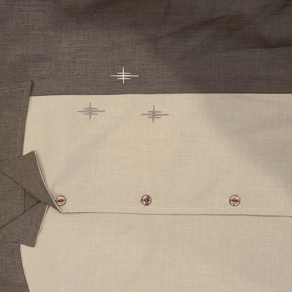 NWT Steady Clothing Vintage 3 Star Bowling Short Sleeve Shirt M - Picture 2 of 3